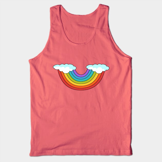 Rainbow Smile Tank Top by JustCreativity